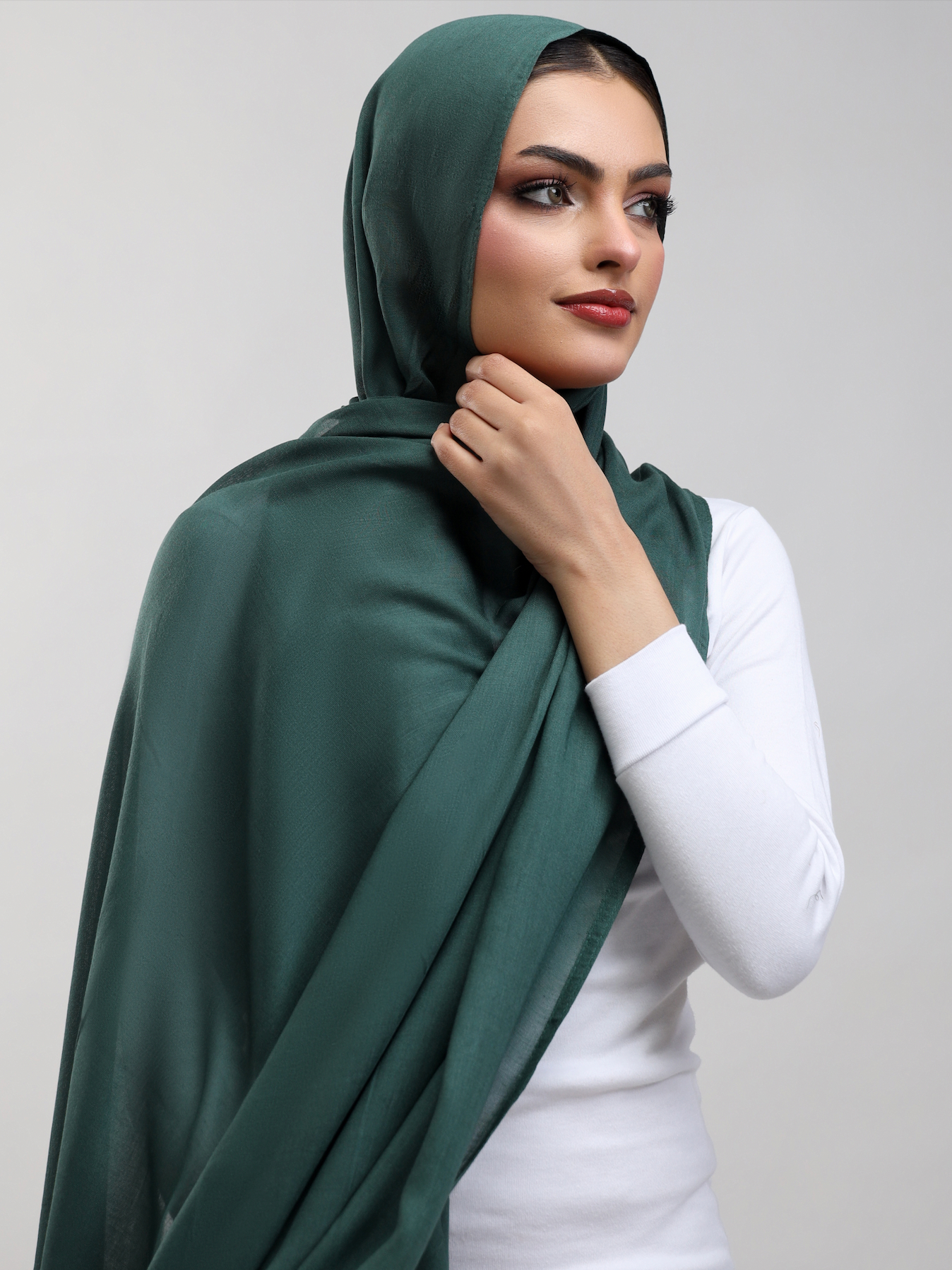 Modal Hijab - Bottle Green