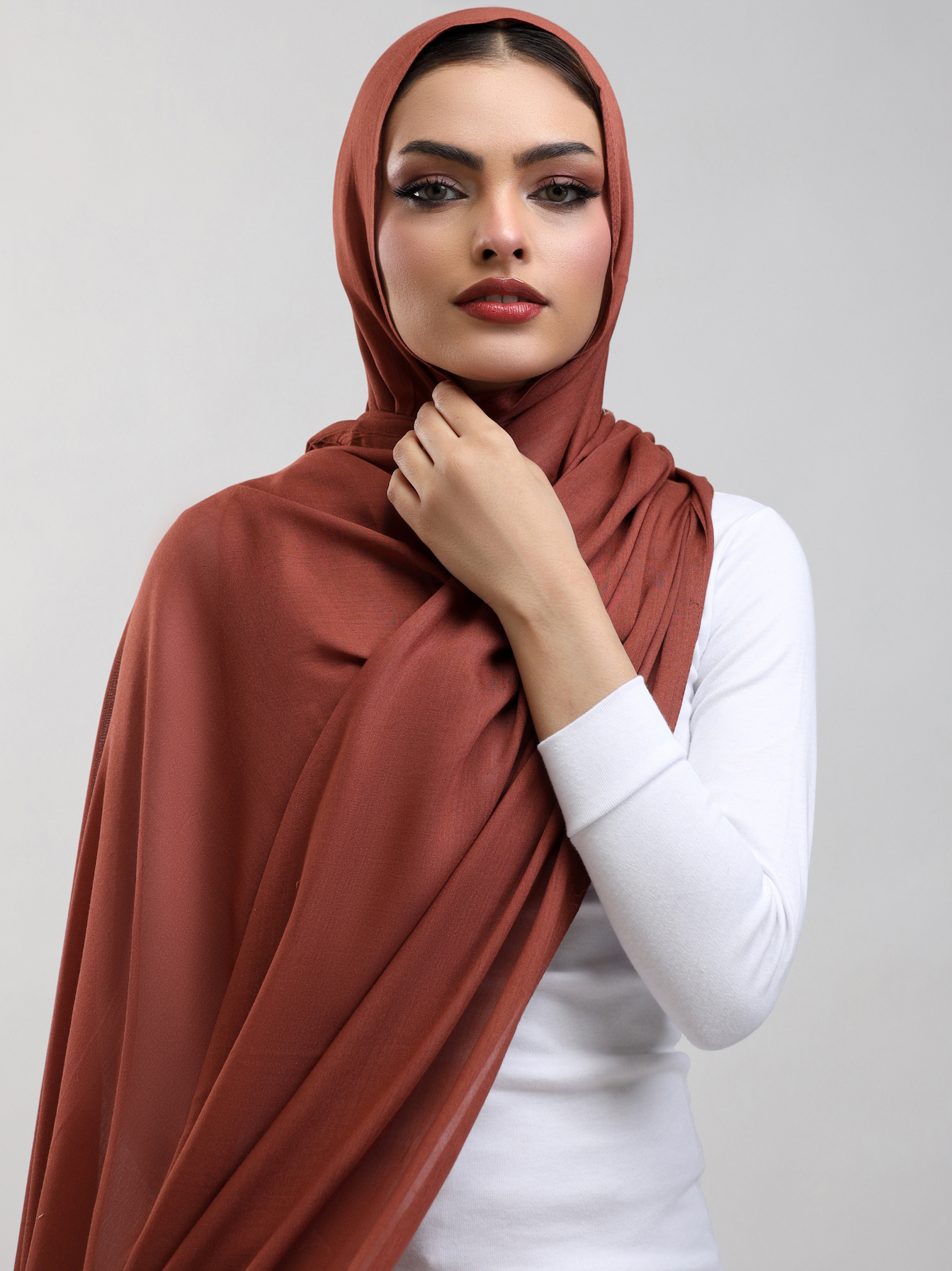 Modal Hijab - Burnt Orange