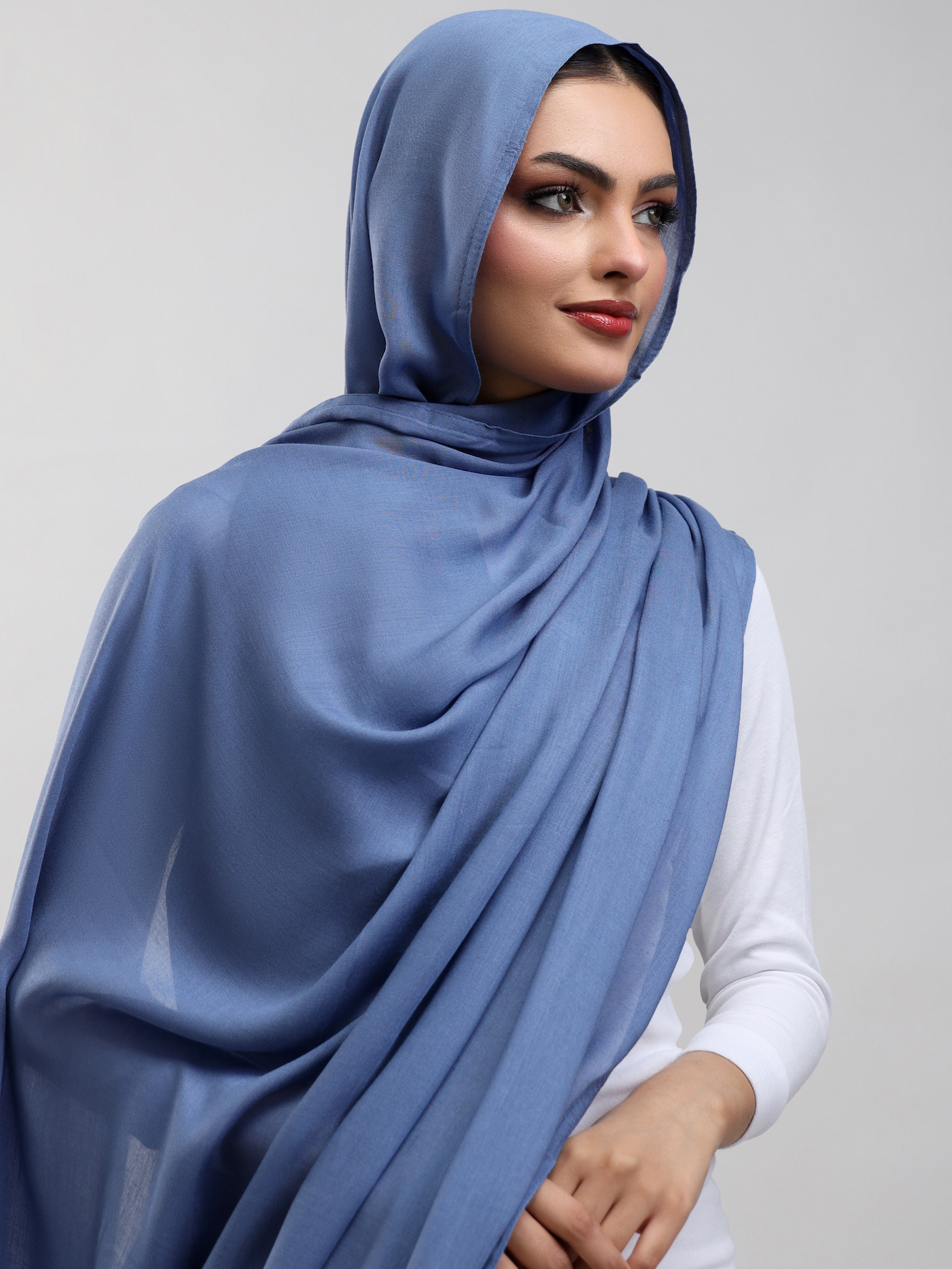 Modal Hijab - Denim Blue