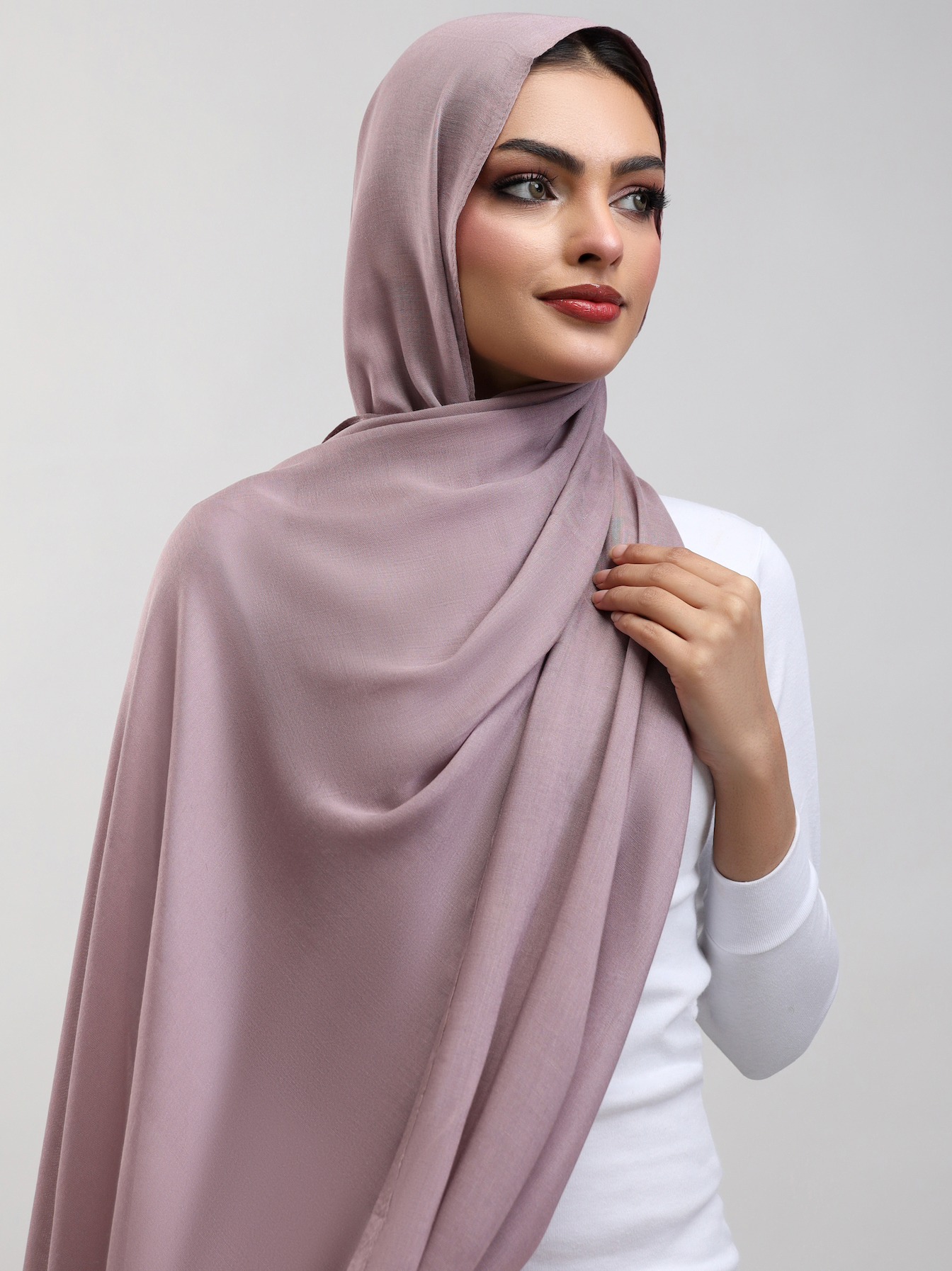 Modal Hijab - Rosewood