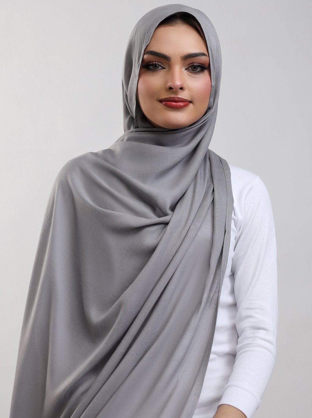 Modal Hijab - Silver Grey