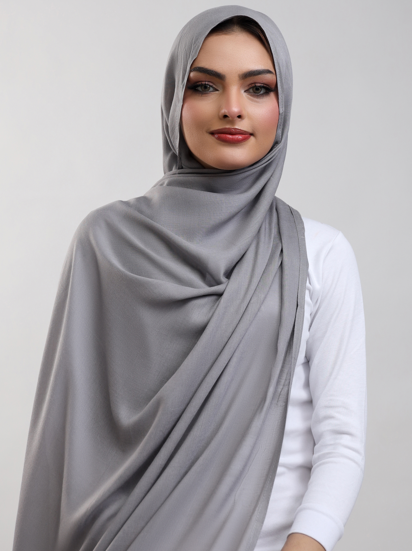 Modal Hijab - Silver Grey