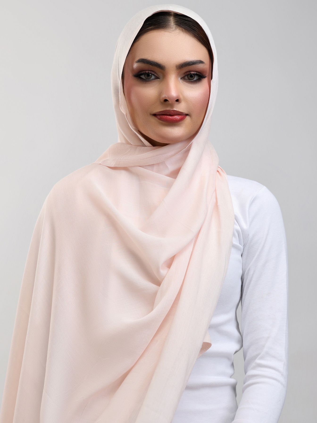 Modal Hijab - Peach Shell