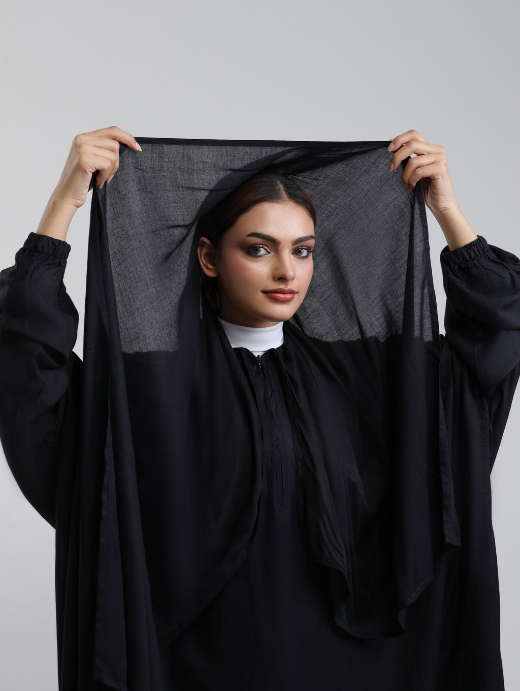 Instant Breathable Namaz Abaya - Black
