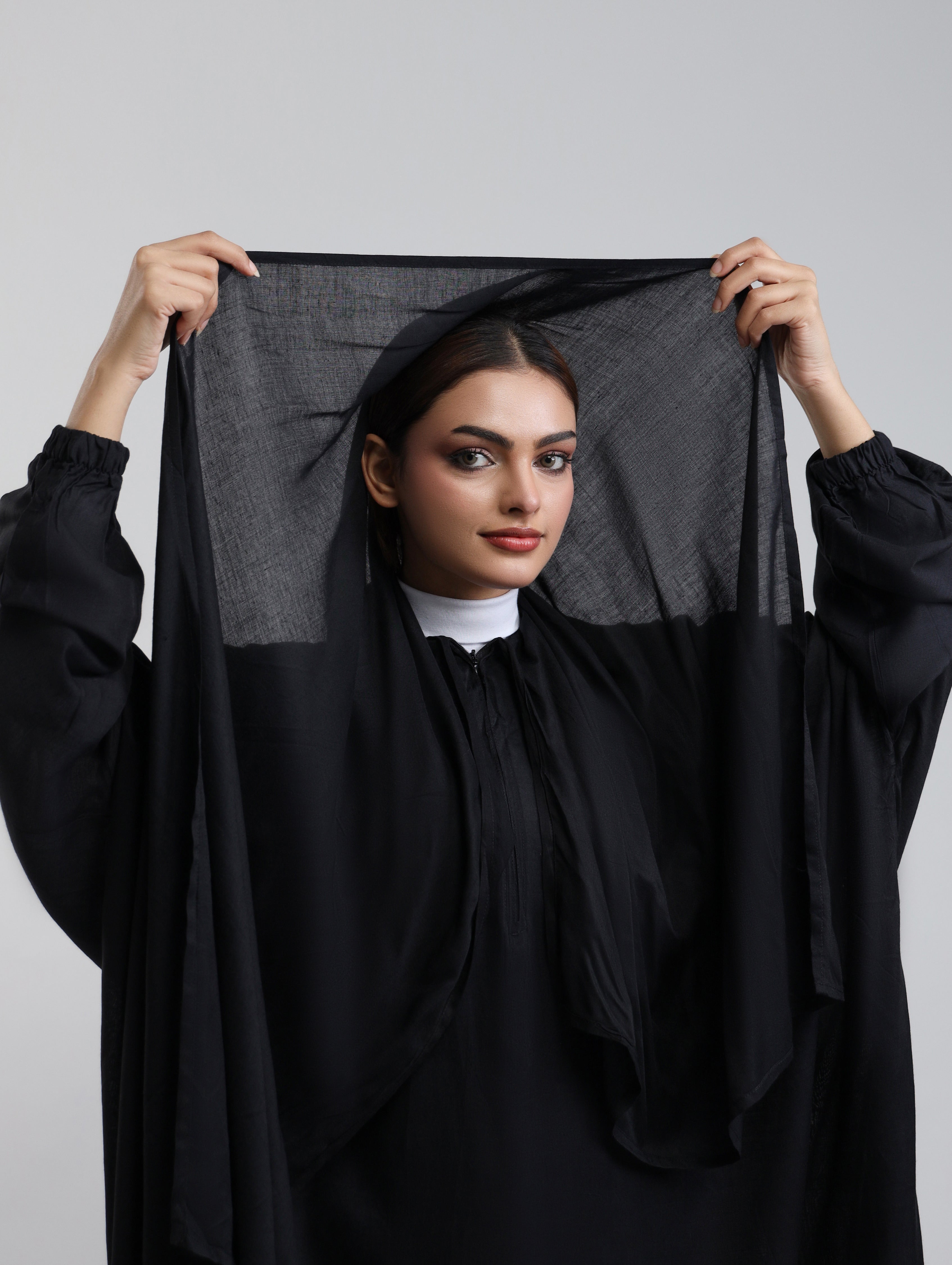 Instant Breathable Namaz Abaya - Black