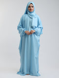 Instant Breathable Namaz Abaya - Ice Blue