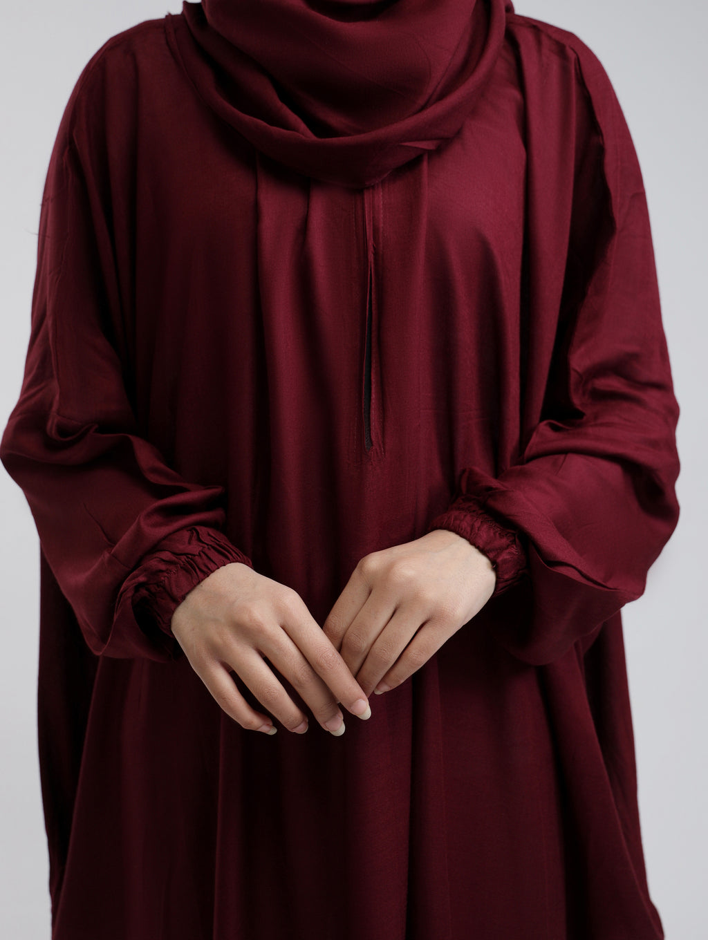Instant Breathable Namaz Abaya - Rosewood