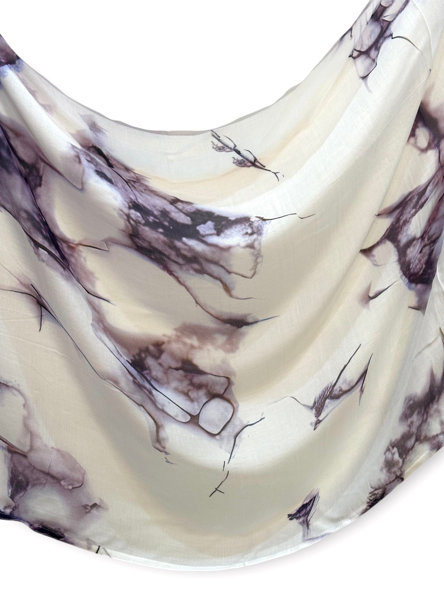 Printed Modal - Amethyst Swirl