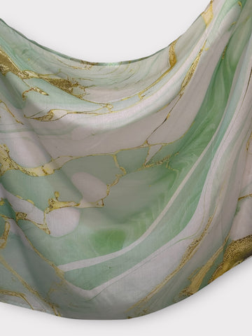 Printed Modal - Mint Serenade