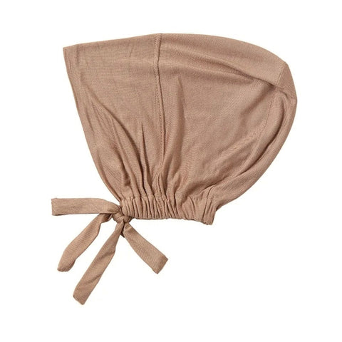 Bamboo Full Coverage Hijab Cap - Nude brown