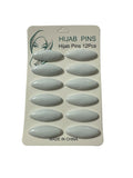 Basic Hijab Pins - White