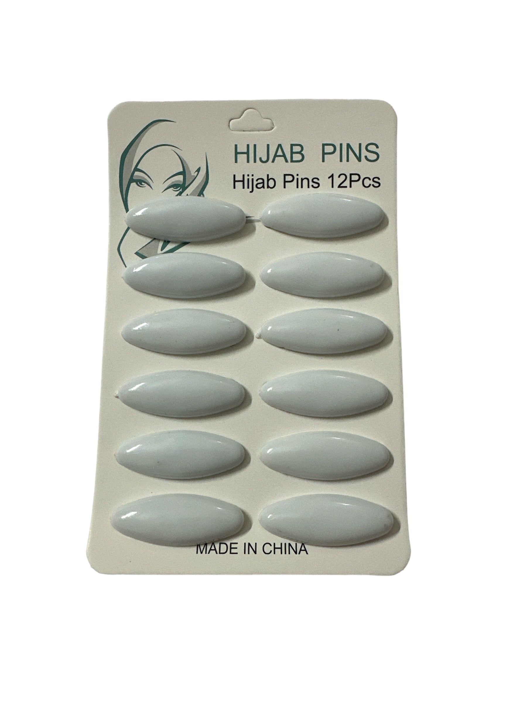 Basic Hijab Pins - White
