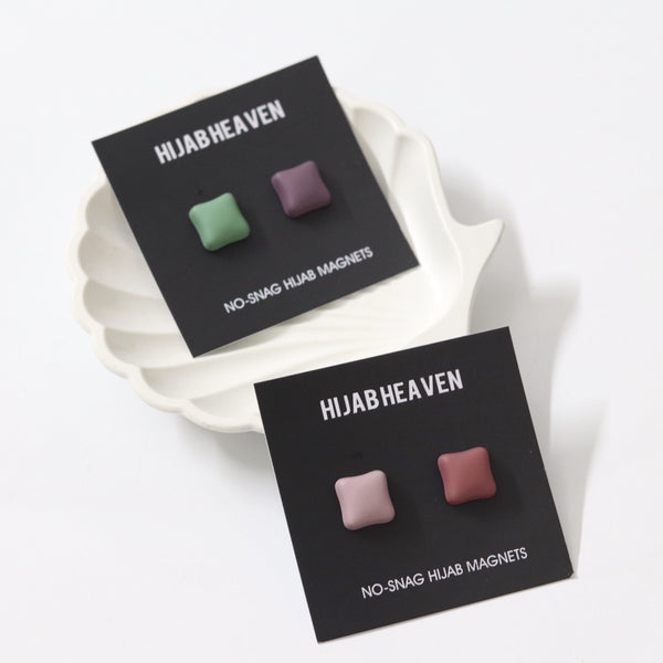 Square Pastel Magnet Pins - Pack Of 2