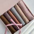 Exclusive Silk Hijab Gift Box - Bronzed Neutrals