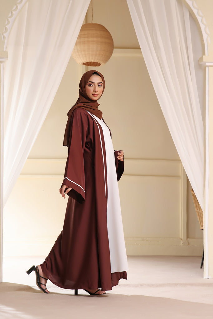 Premium Kimona Abaya In Rustic Bronze Hijab Heaven Co