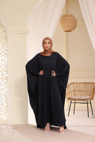Classic Butterfly Abaya In Black