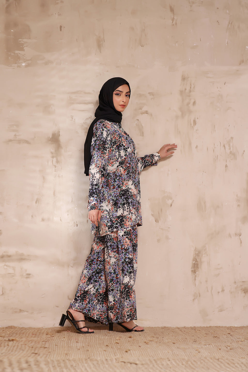 Printed Co-ord Set In Ivory