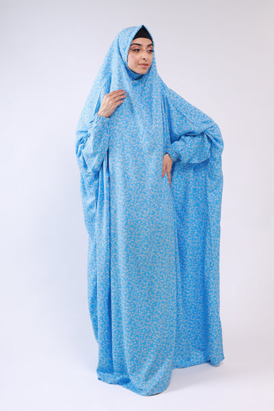 Namaz Gown - Pastel Blue