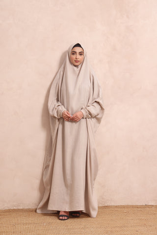 Namaz Gown - Ivory Lace
