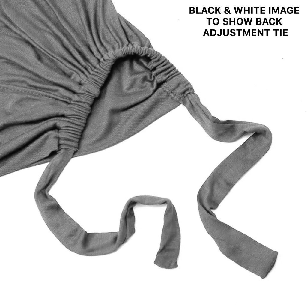 Bamboo Full Coverage Hijab Cap - Oyster Grey