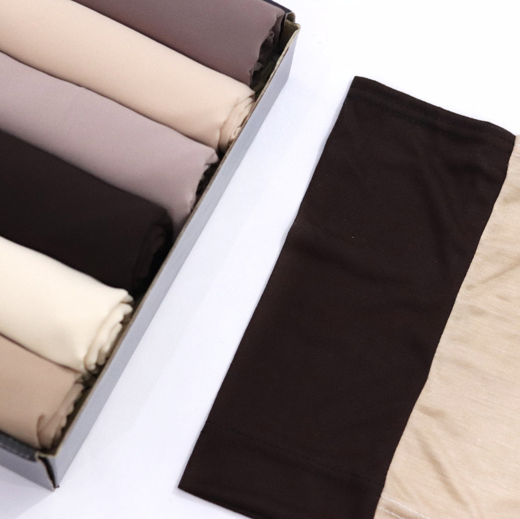 Georgette Hijab Box- Warm Nude
