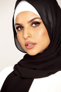 Plain Georgette - Black