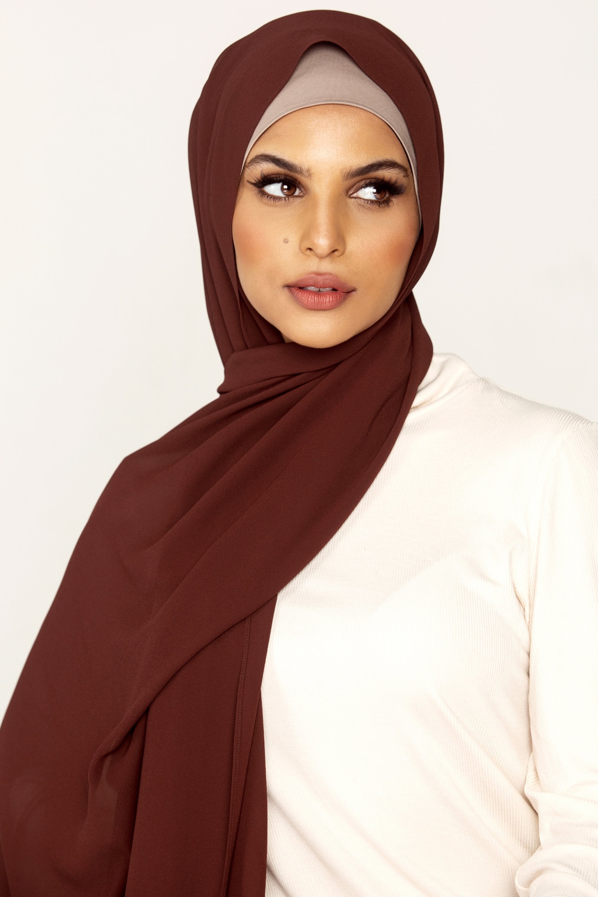 Plain Georgette - Nutella