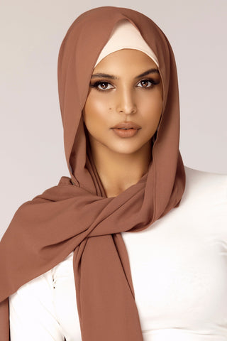 Plain Georgette - Mocha