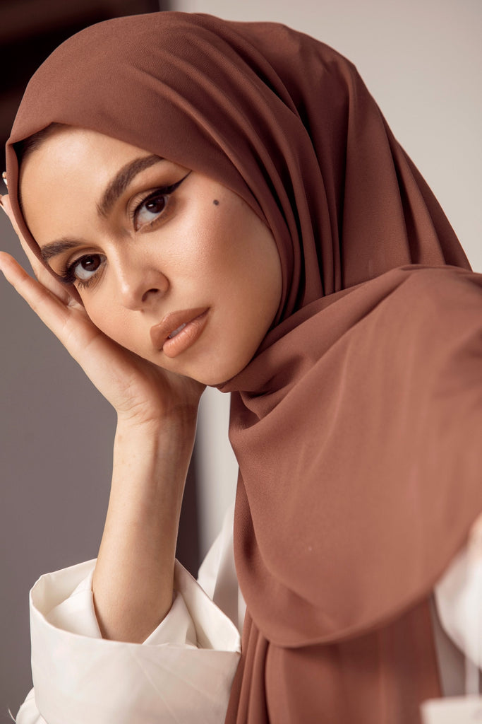 Essential Chiffon Hijab - Mink