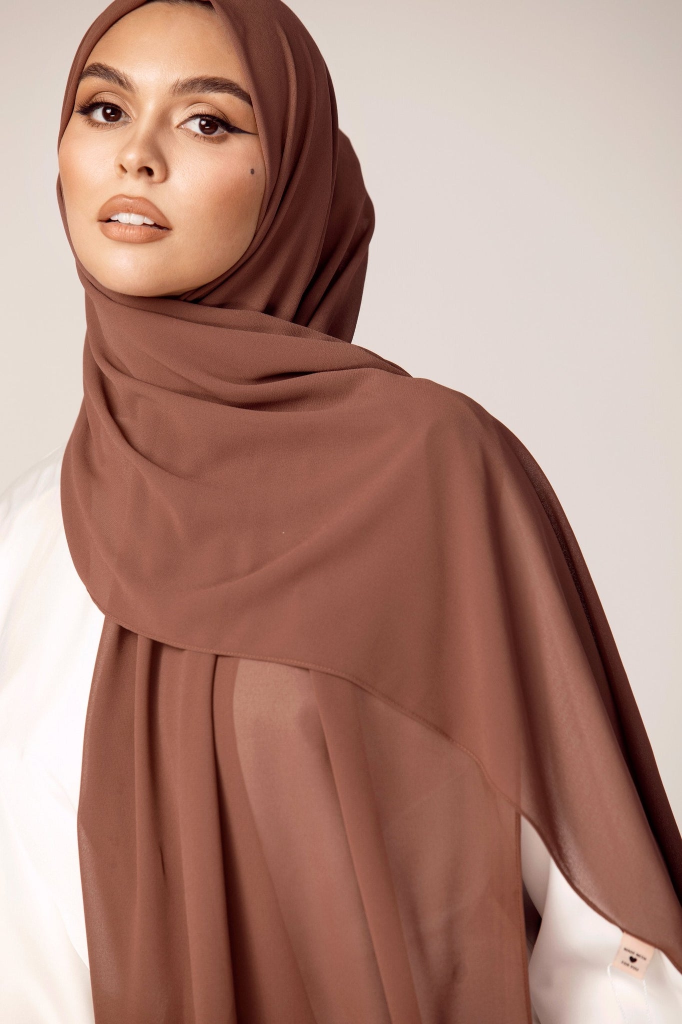 Essential Chiffon Hijab - Mink