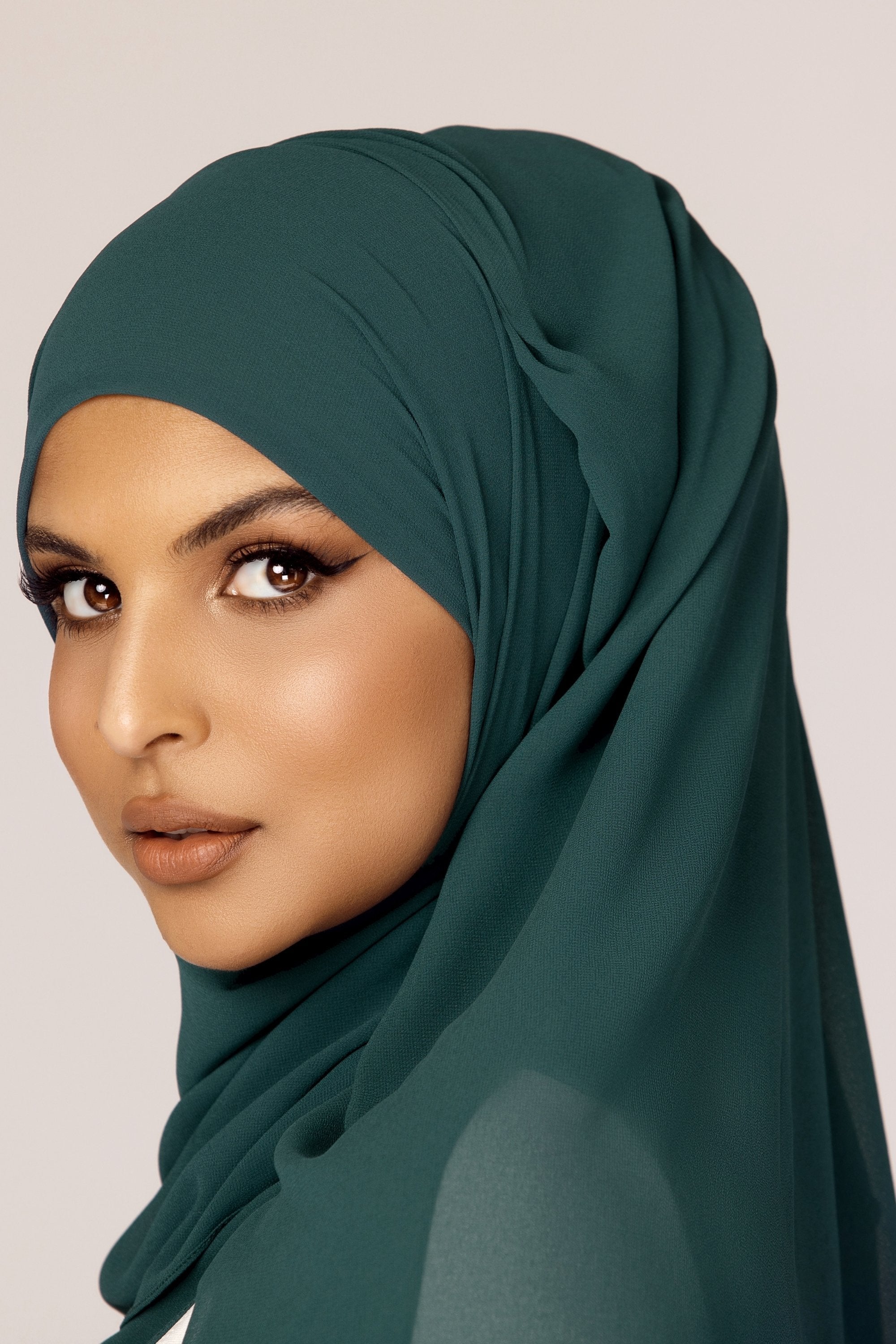 Plain Georgette - Teal