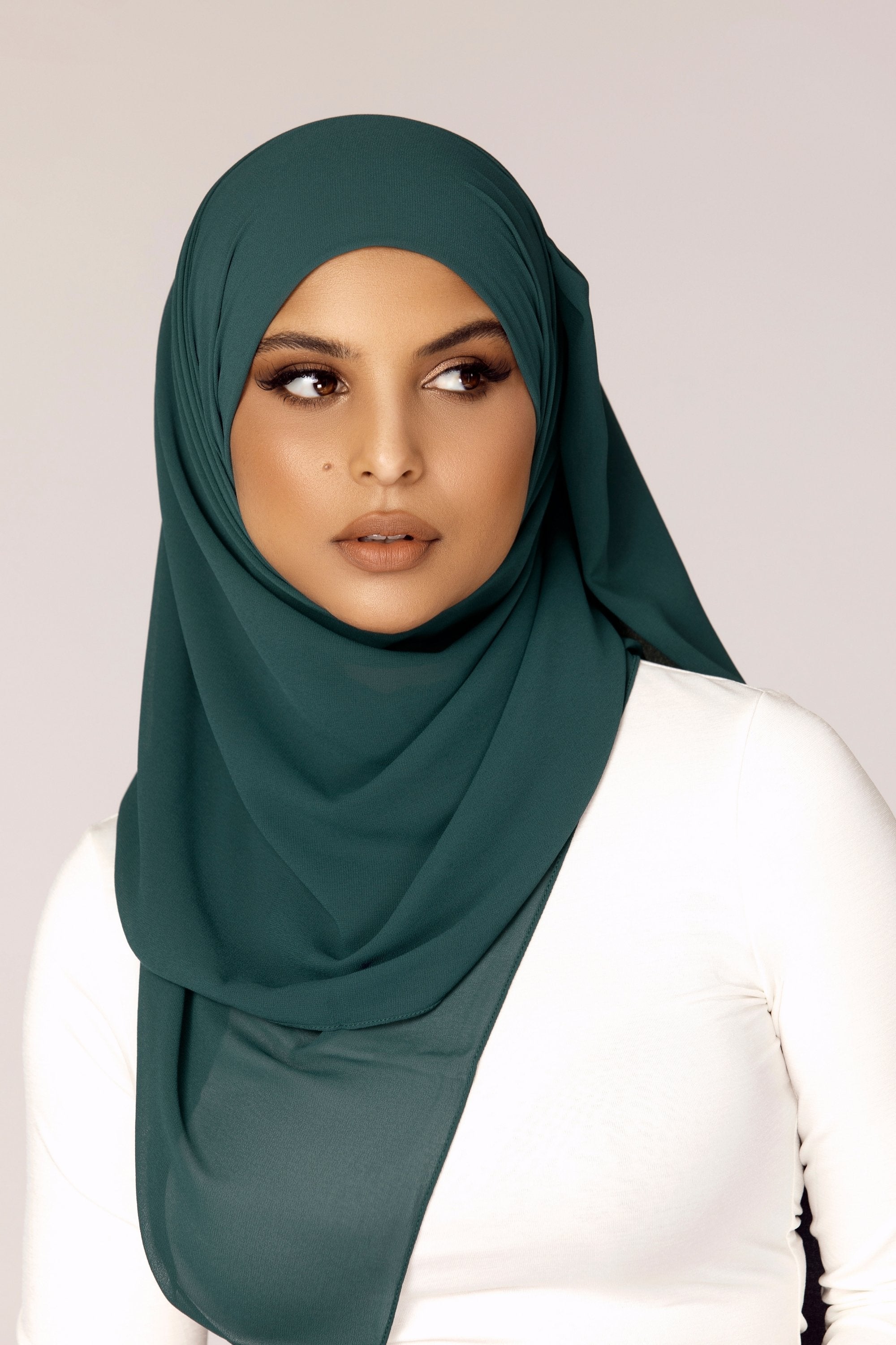 Plain Georgette - Teal