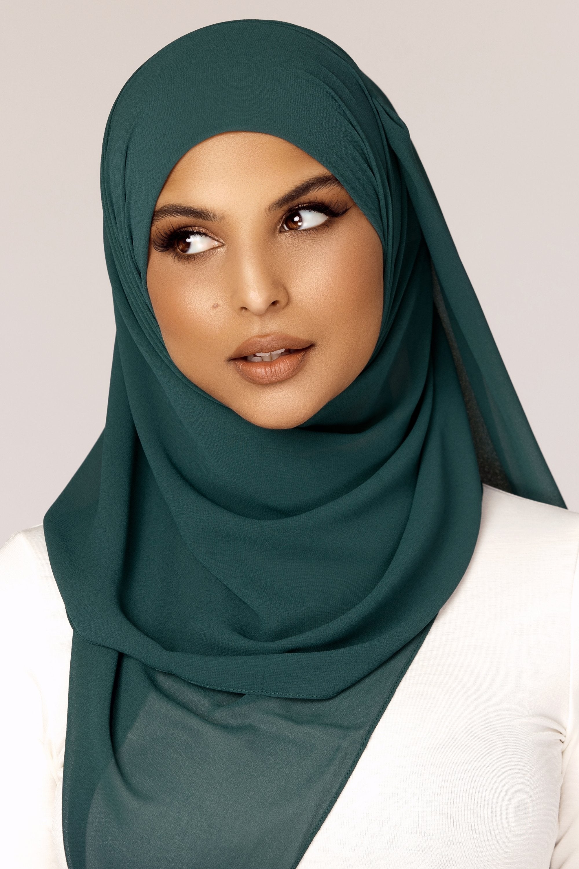 Plain Georgette - Teal