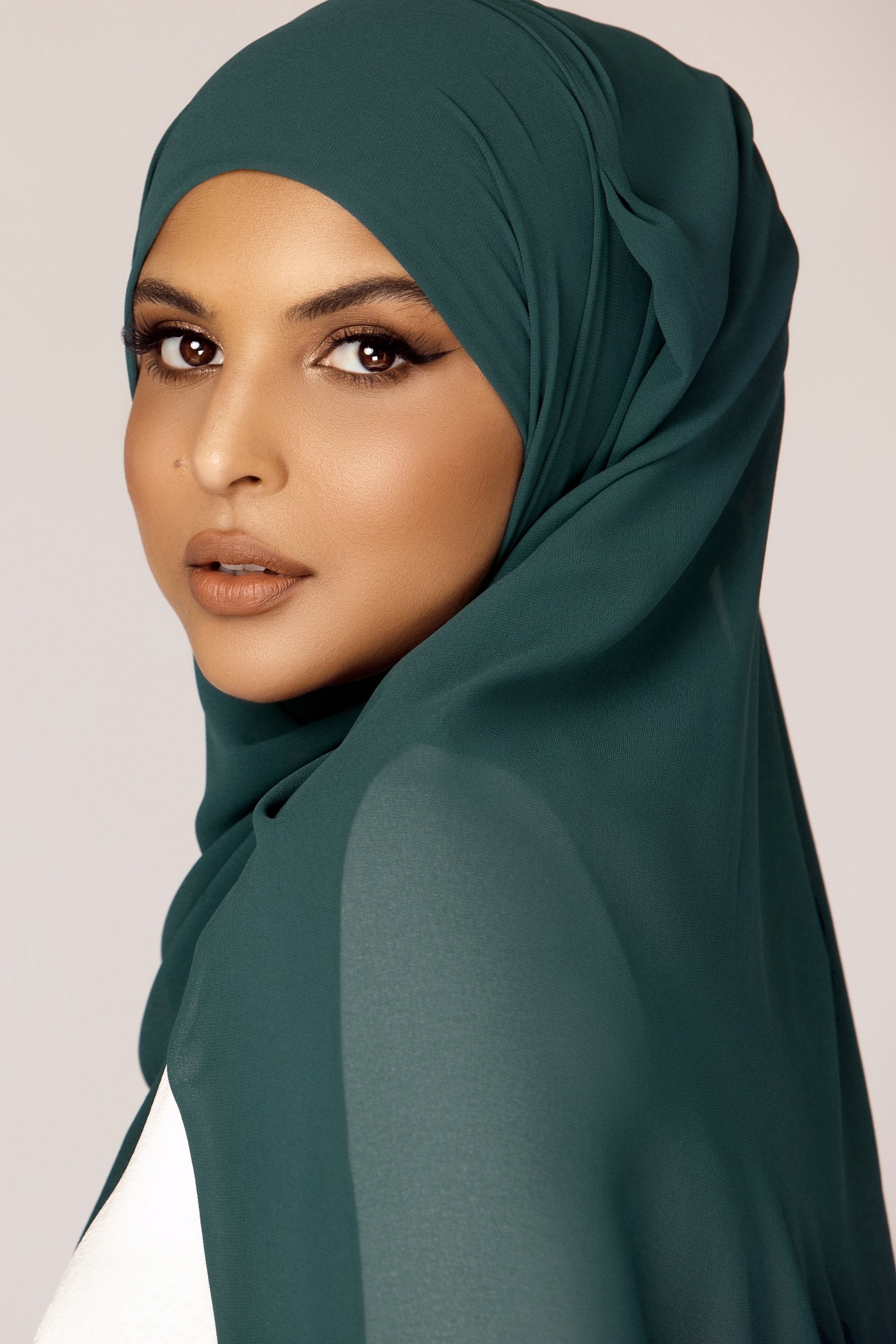 Plain Georgette - Teal