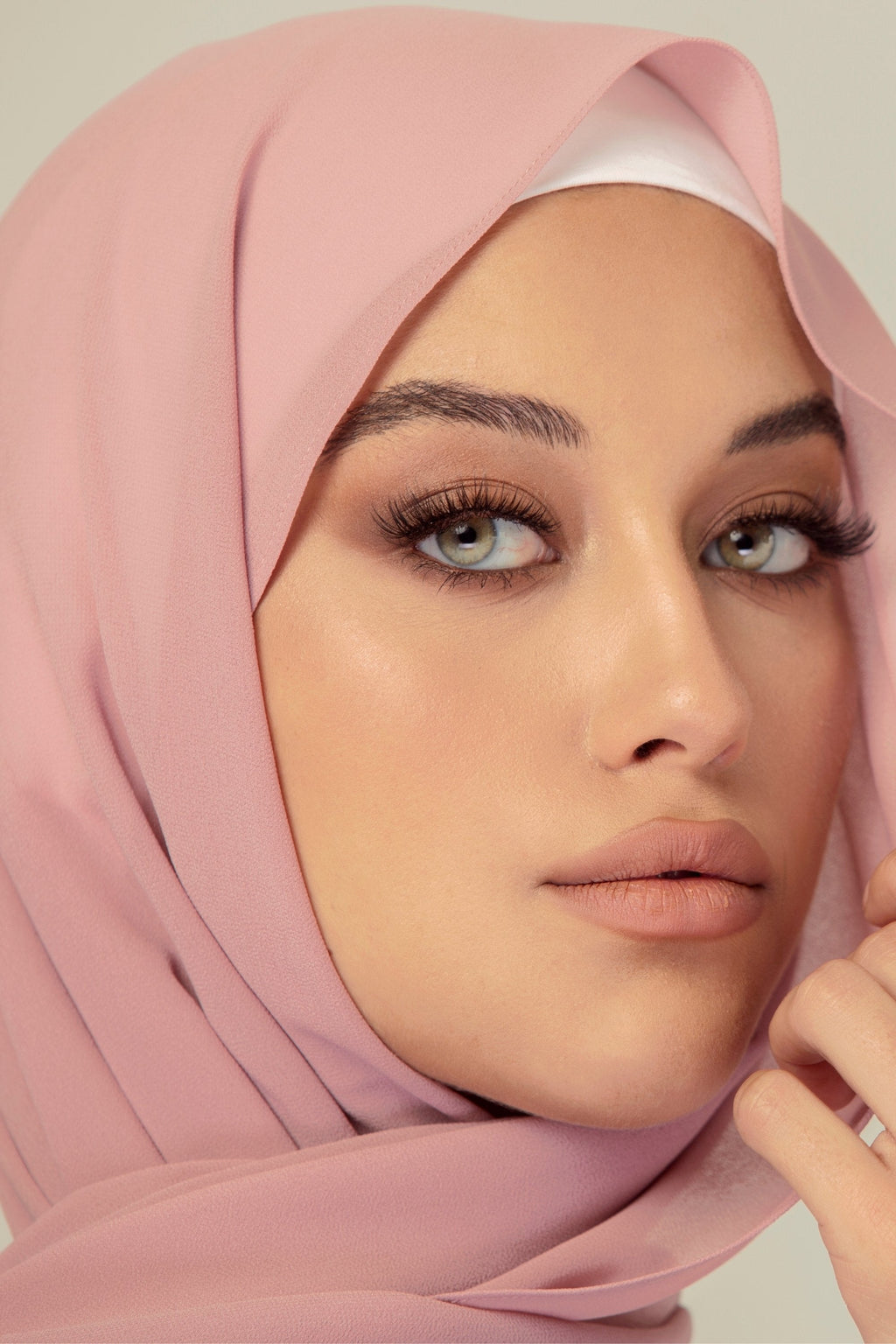 Plain Georgette - Nude Pink