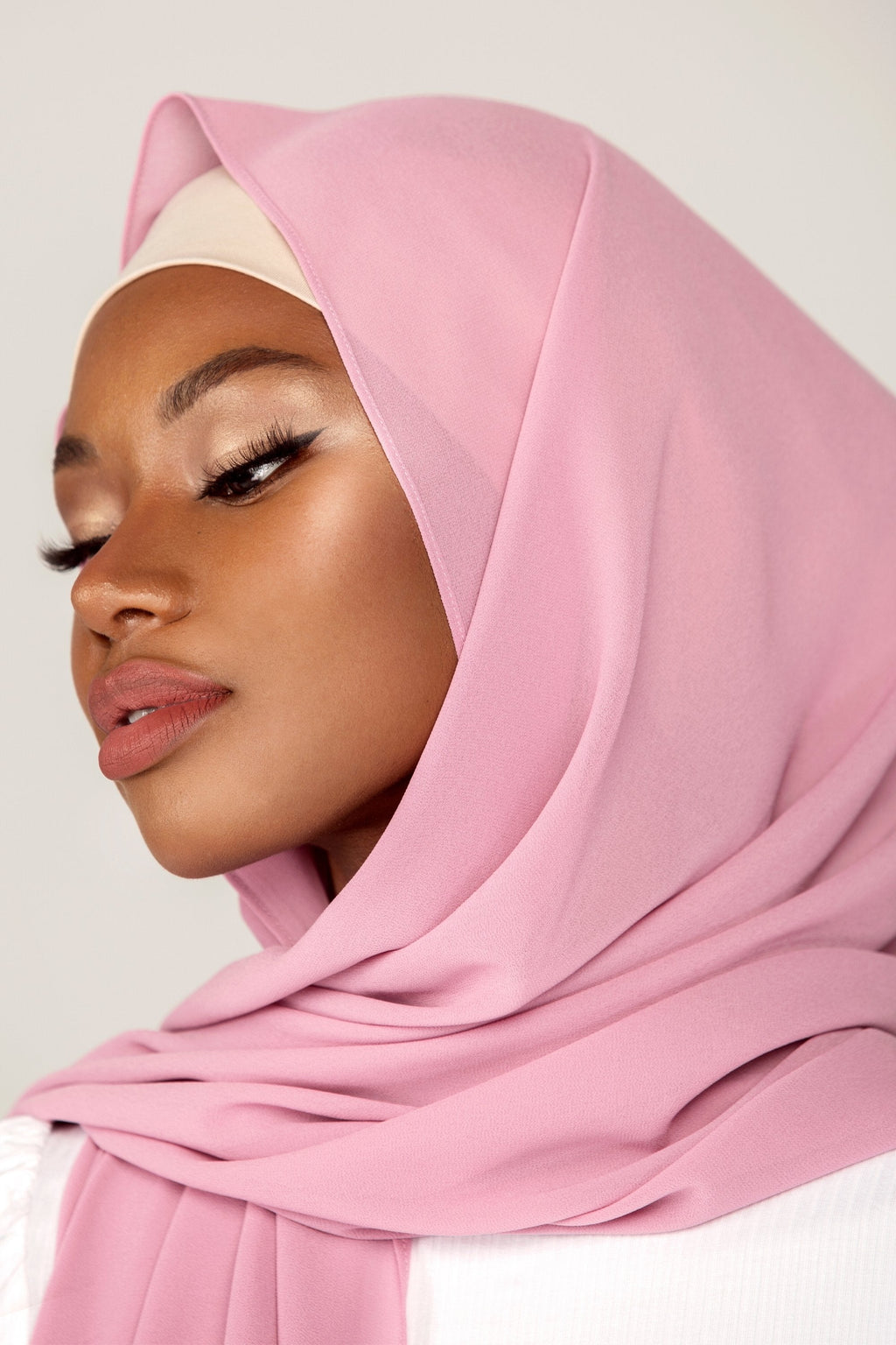 Plain Georgette - French Rose