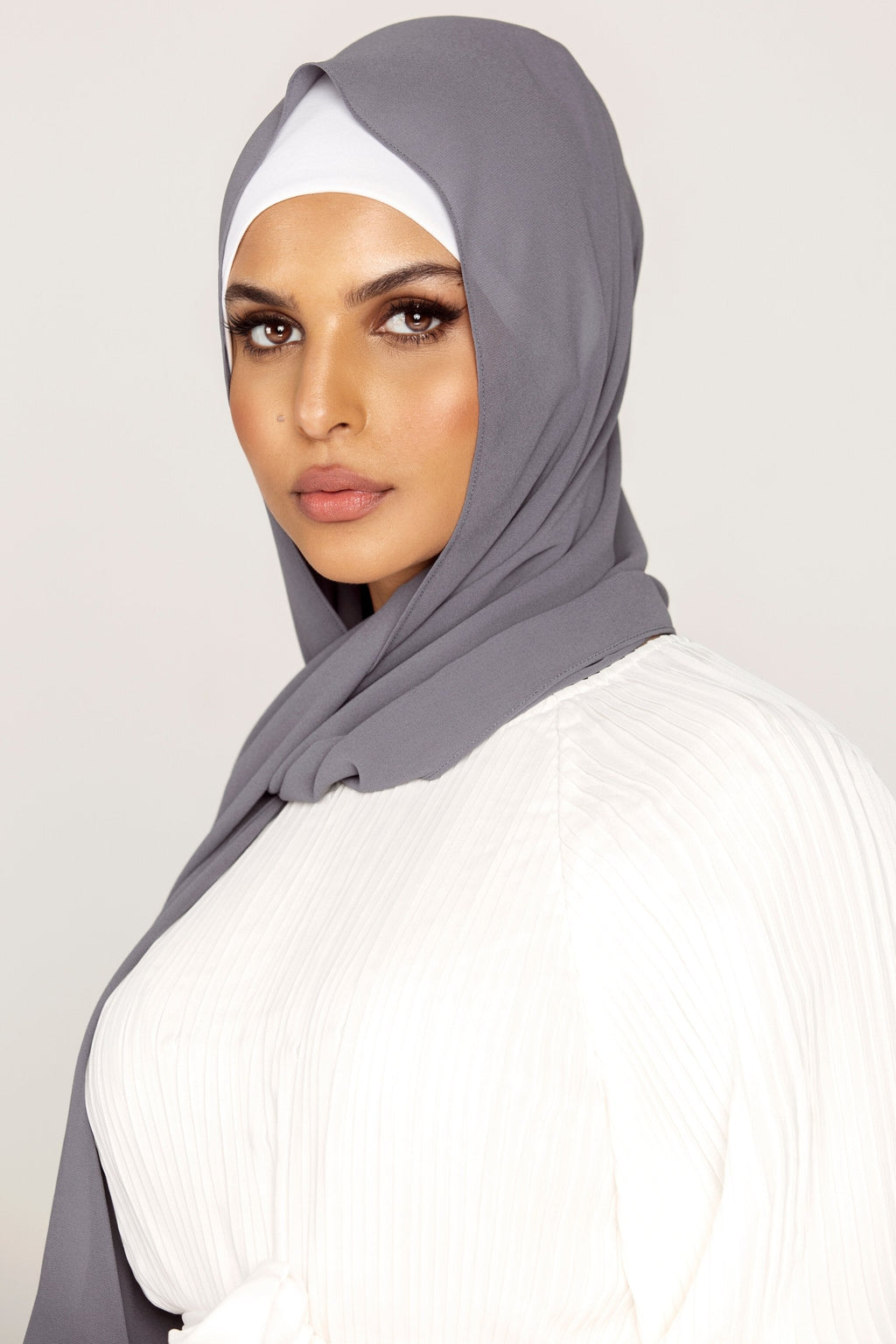 Plain Georgette - Smoke