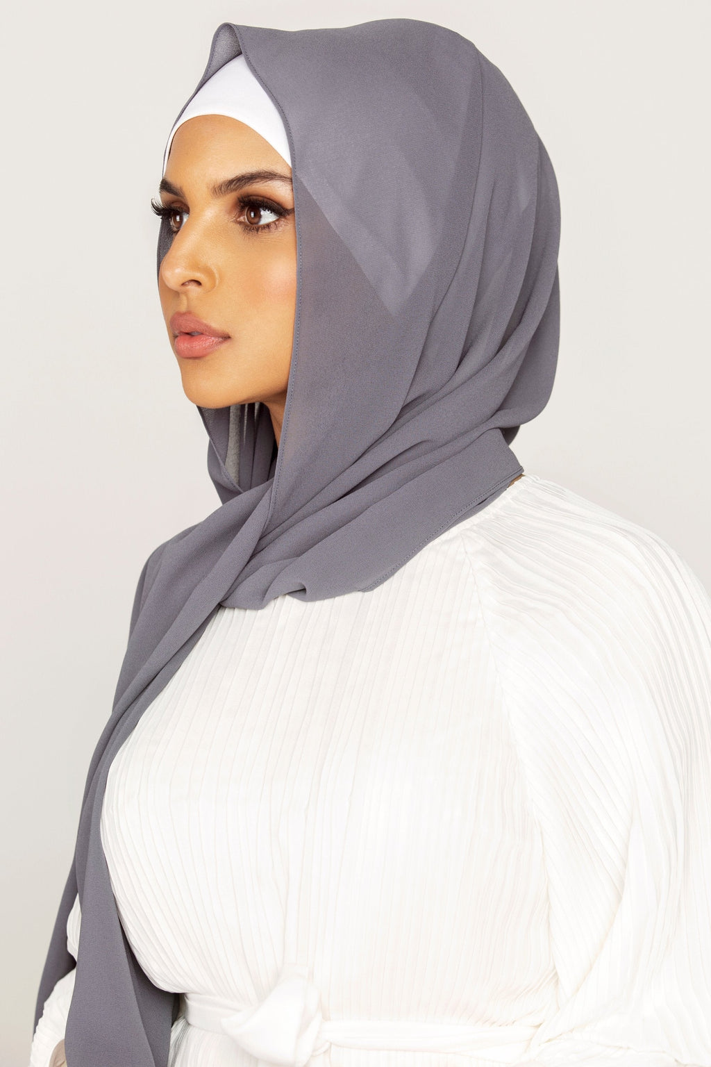 Plain Georgette - Smoke