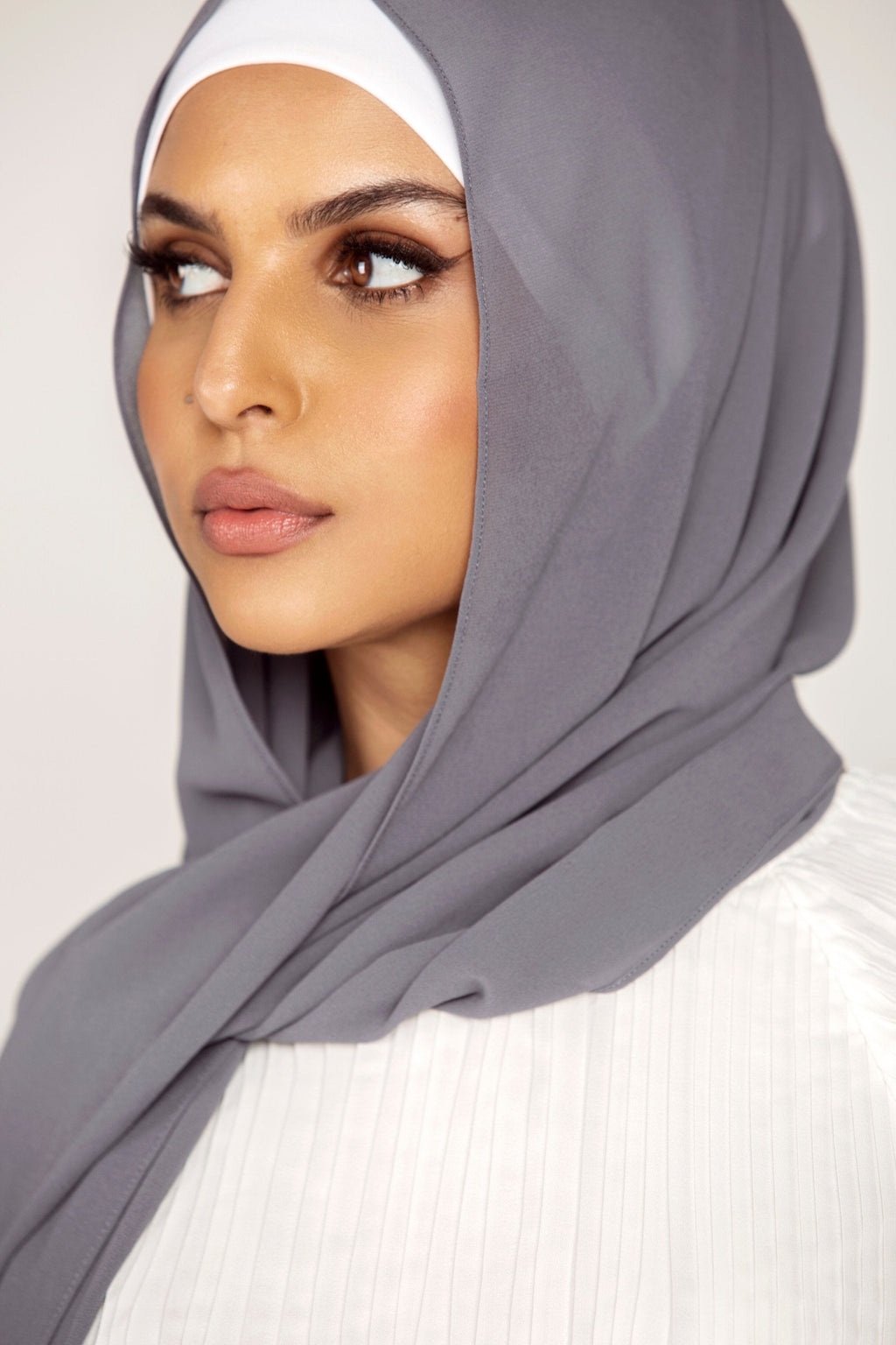 Plain Georgette - Smoke