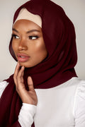 Plain Georgette - Mahogany