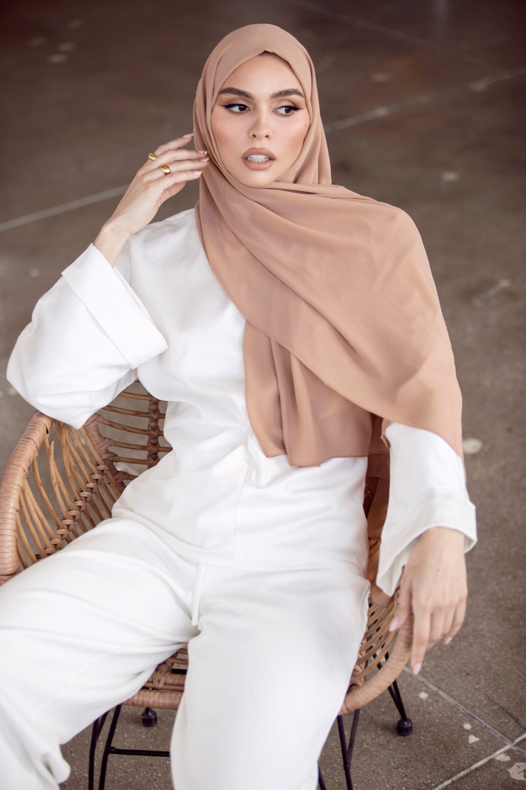 Plain Georgette - Beige