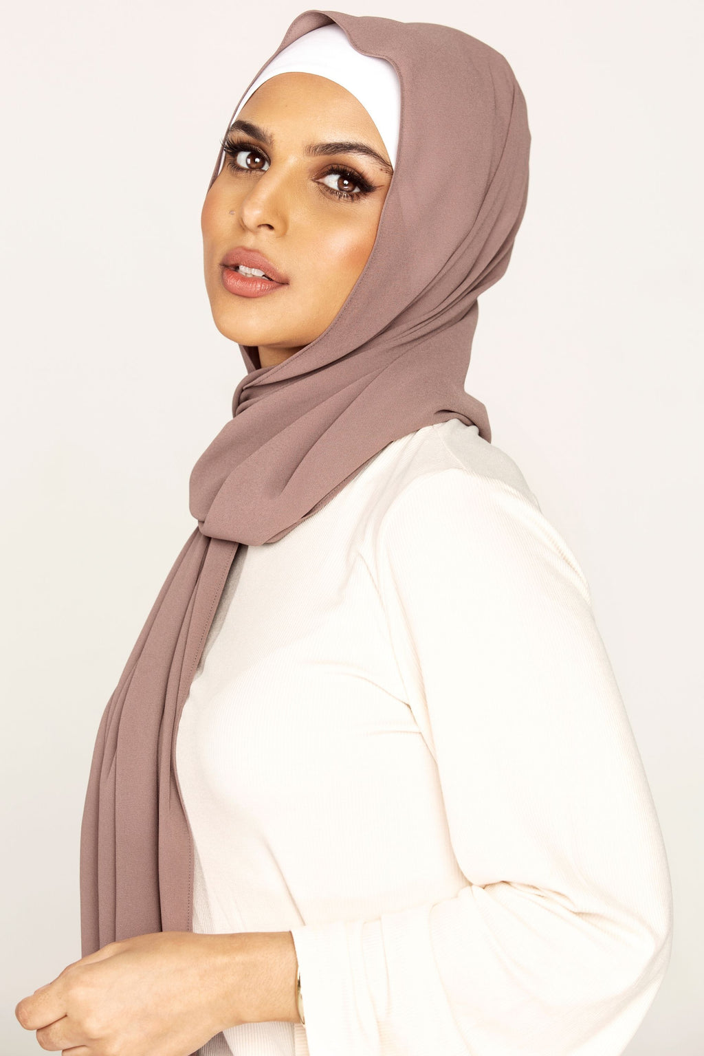 Plain Georgette - Taupe