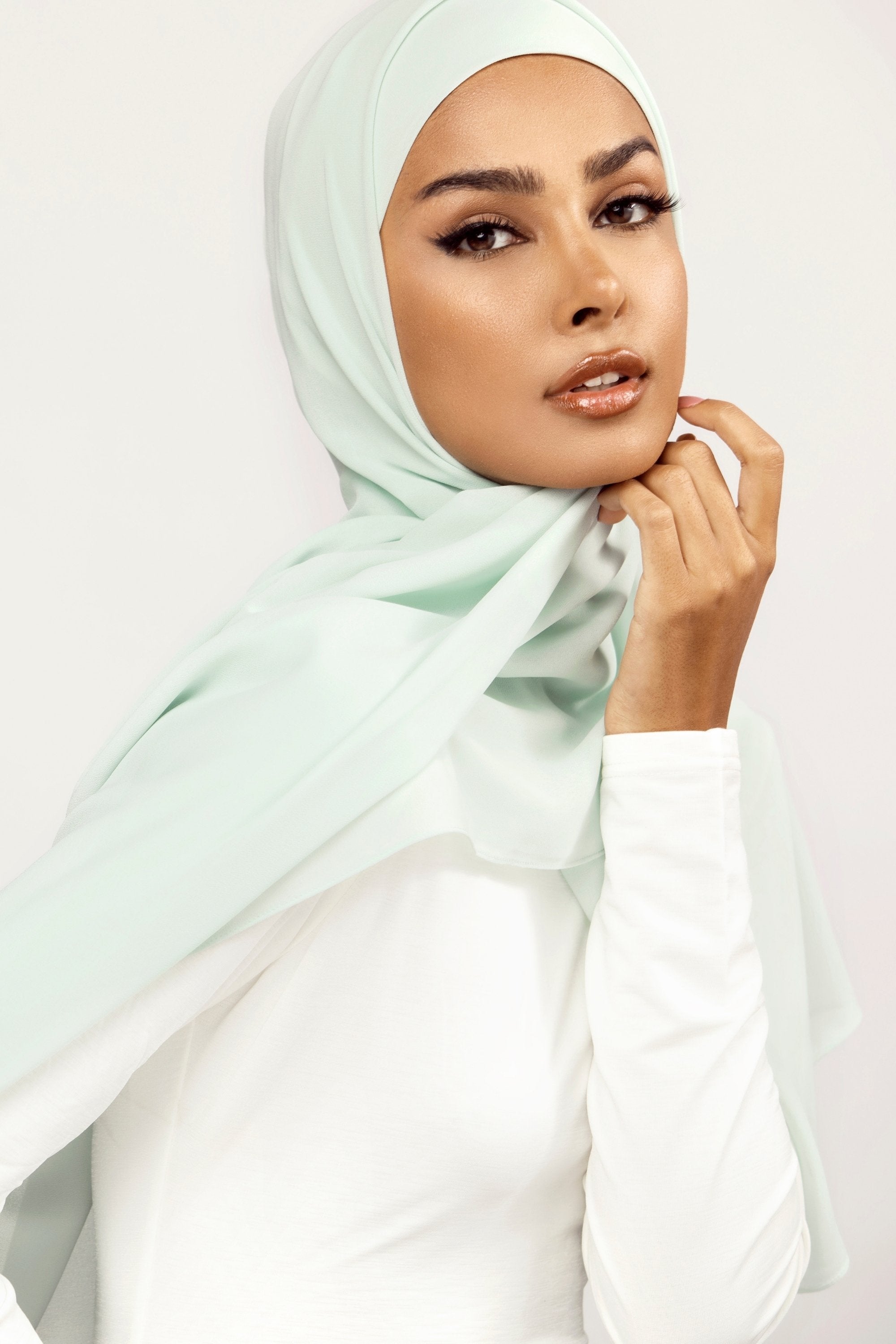Plain Georgette -  Seafoam