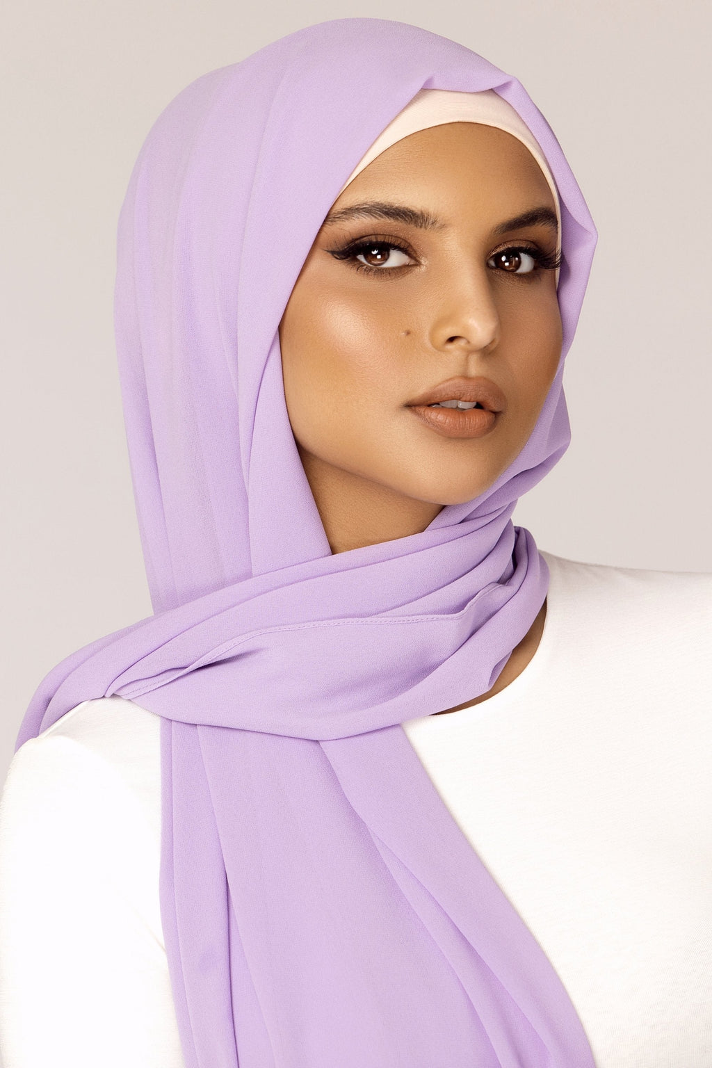 Plain Georgette - Lavender