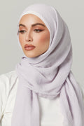 Soft Crinkle Hijabs- Silver