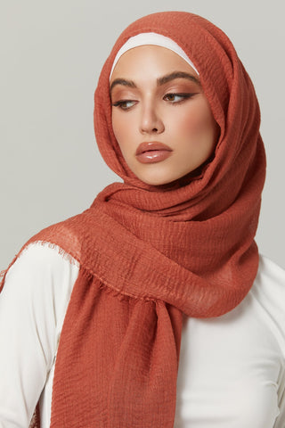 Soft Crinkle Hijabs- Pumpkin Spice