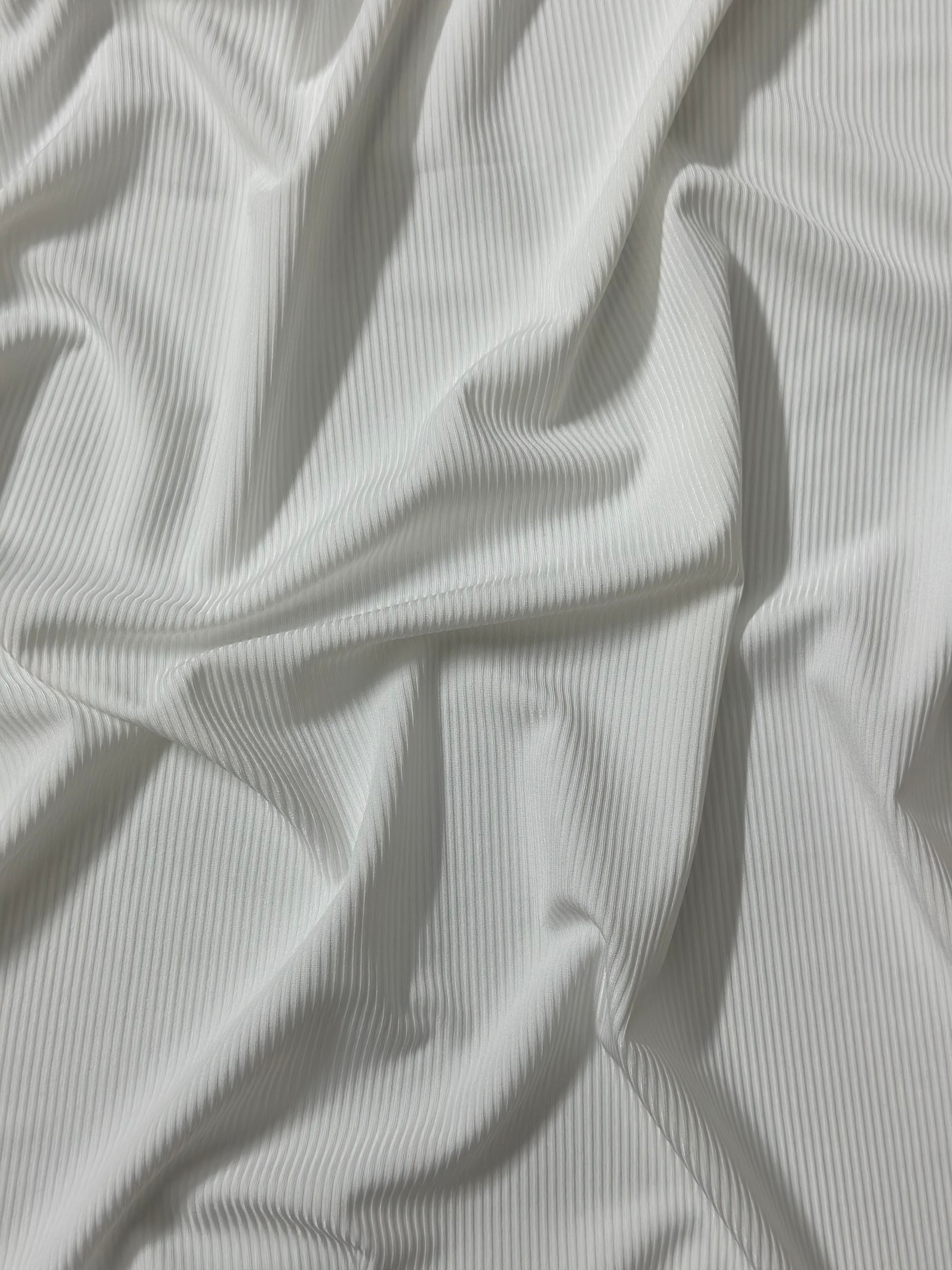 Ribbed Jersey - Pearl White