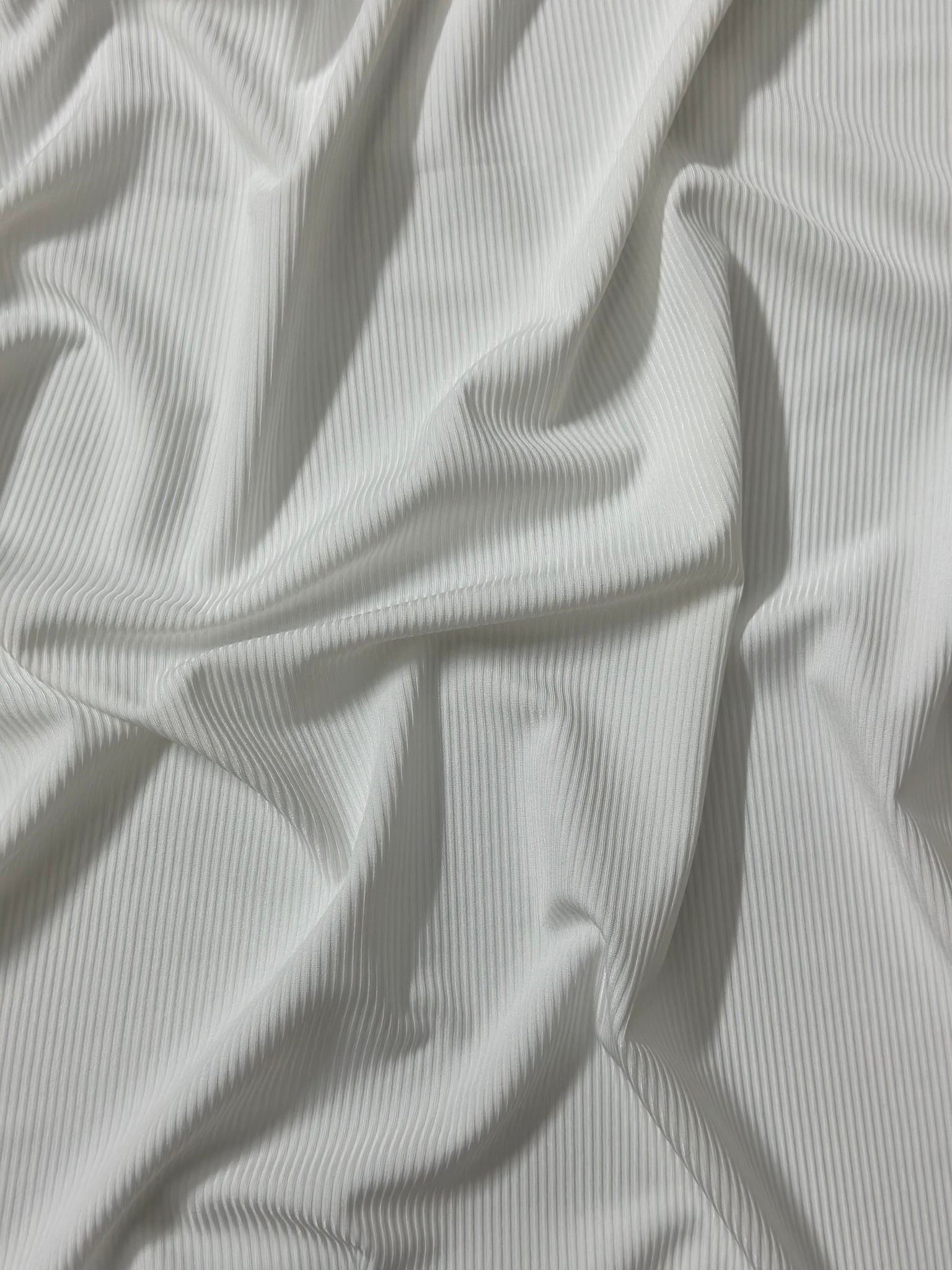 Ribbed Jersey - Pearl White