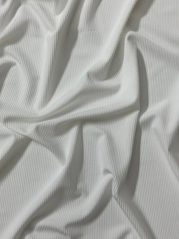 Ribbed Jersey - Pearl White