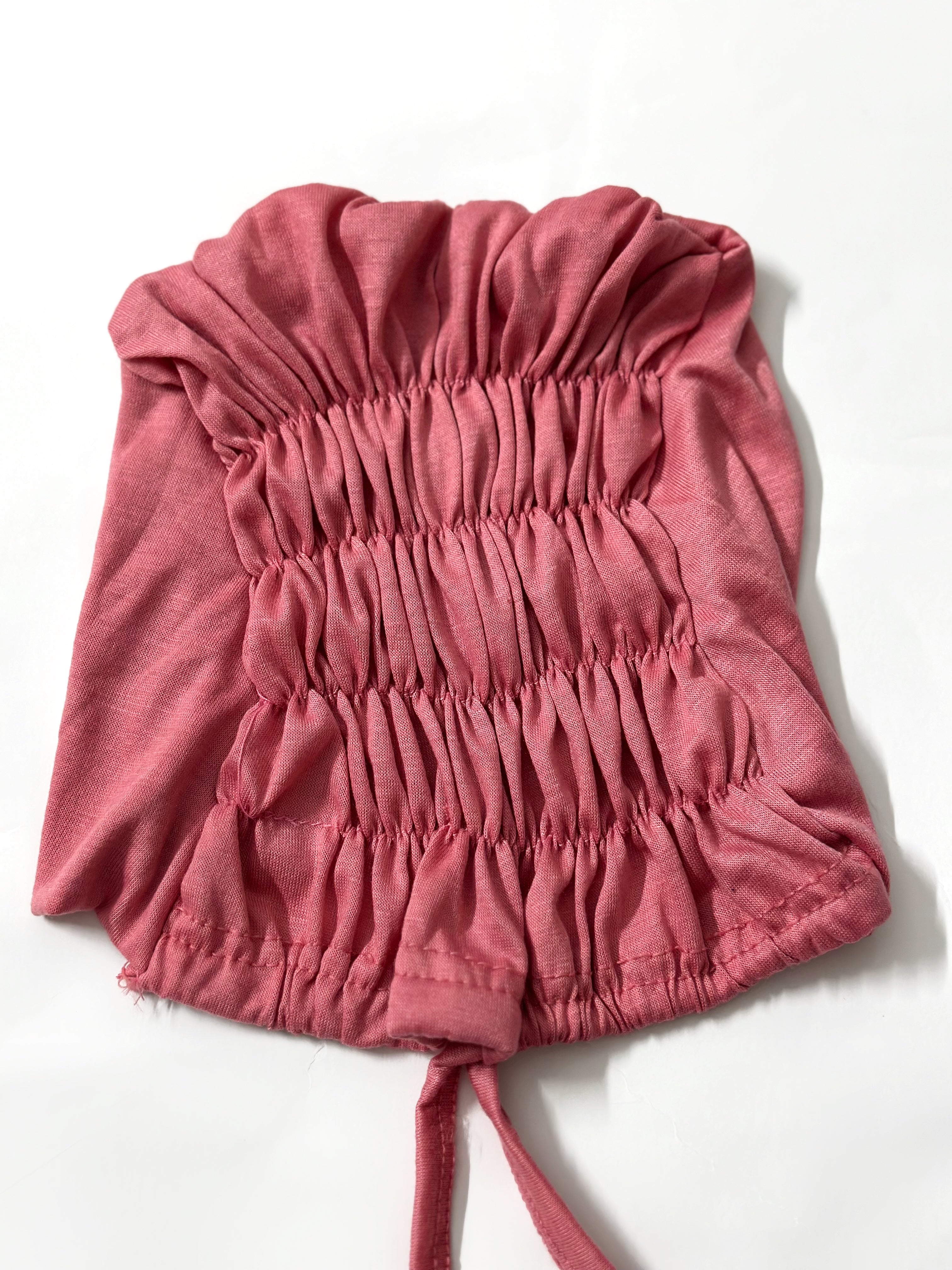 Essential Ruched Hijab Cap - Blossom